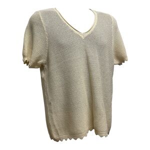 Wonderly Beige V-Neck Blouse